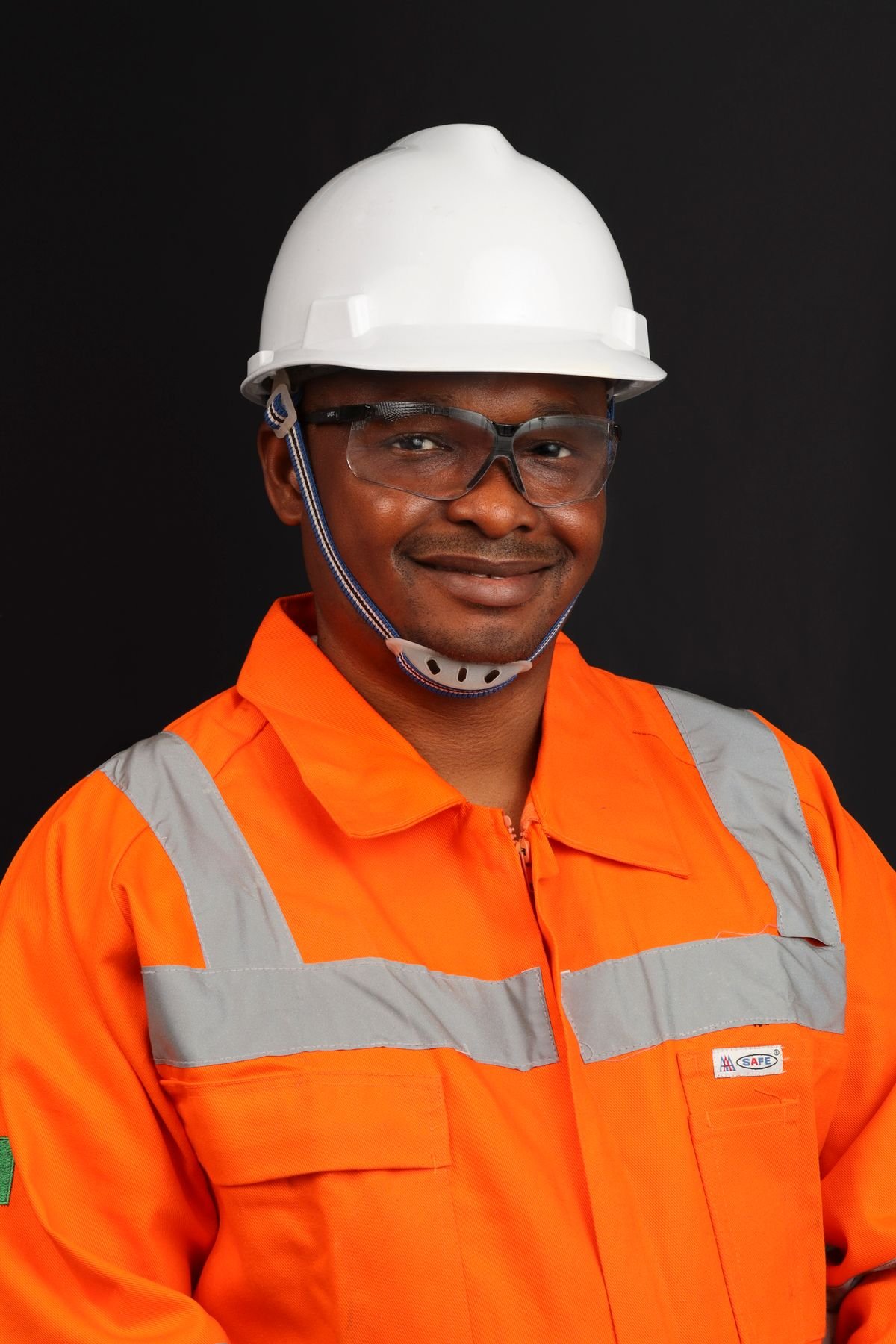 Industrial safety officer in certified PPE